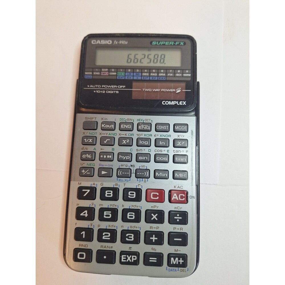 Casio fx-991H SUPER-FX Scientific Calculator with Case - Tested & Working